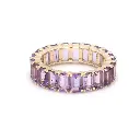 Amethyst Octagon Eternity Ring