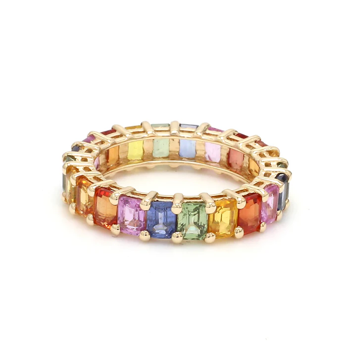 Havanna Rainbow Sapphire Ring (Thin)