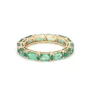Emerald Octagon East West Ring (Thin)