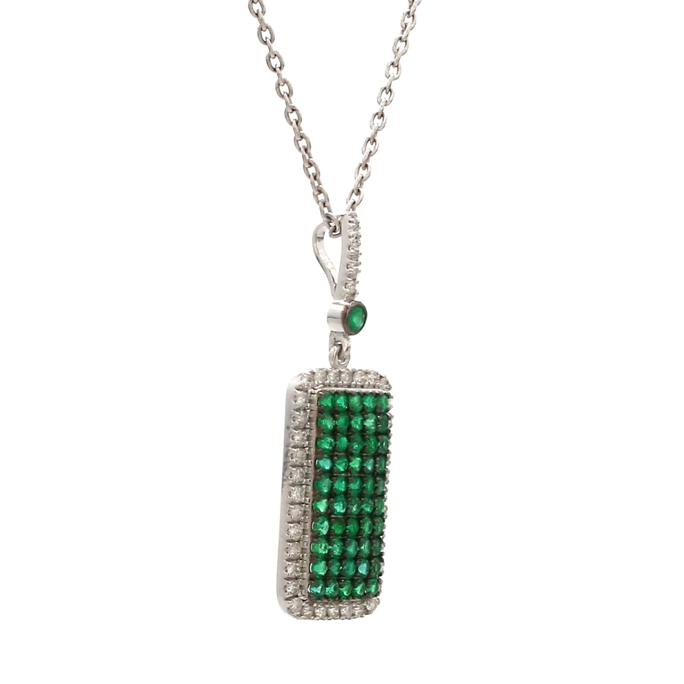 Emerald Tag Pendant