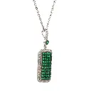 Emerald Tag Pendant