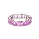 Pink Sapphire Octagon Prong Set Ring