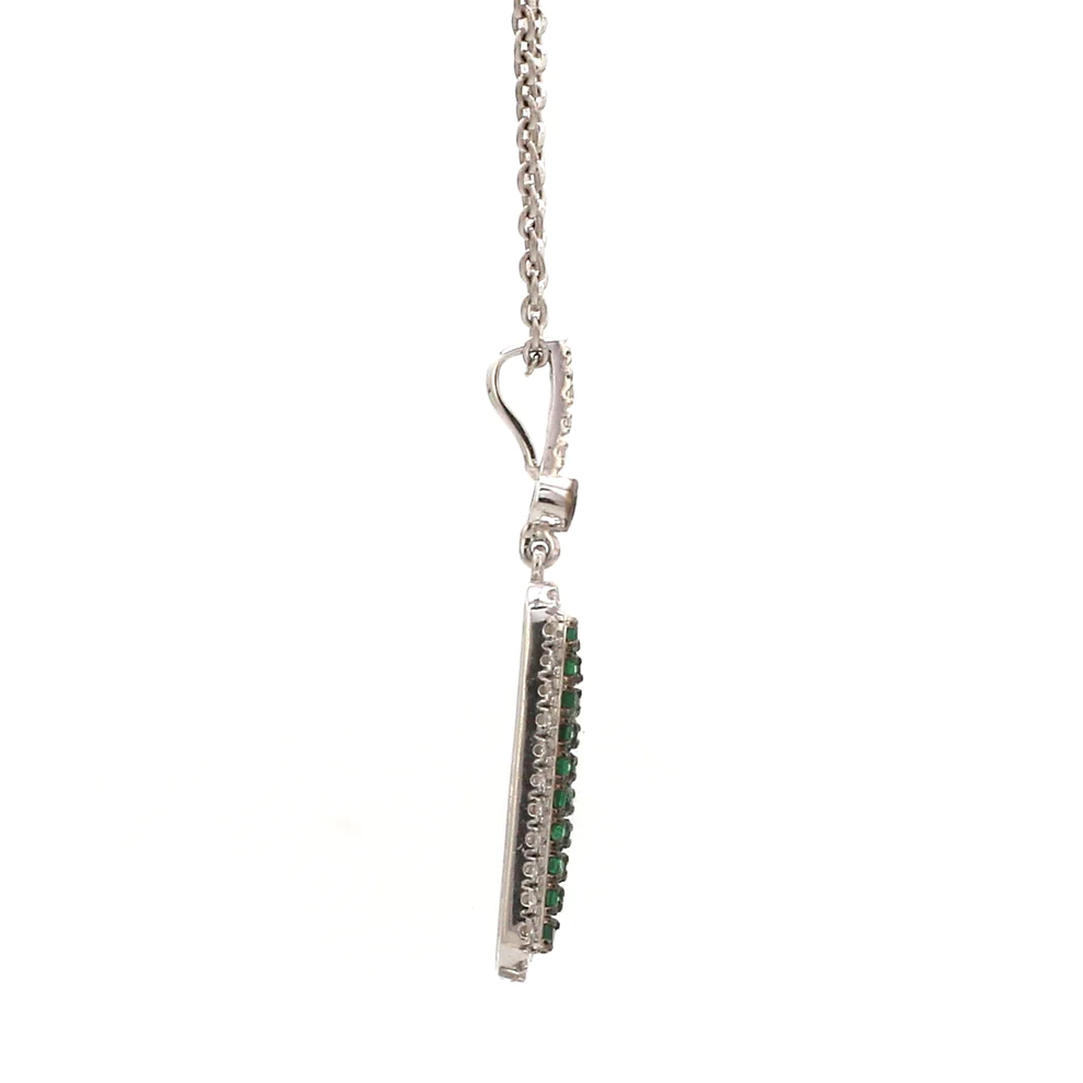 Emerald Tag Pendant