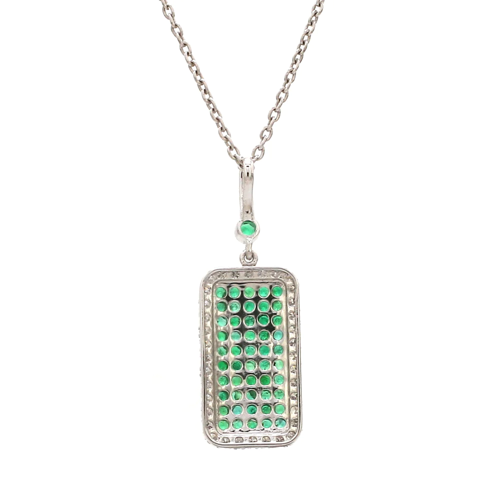 Emerald Tag Pendant