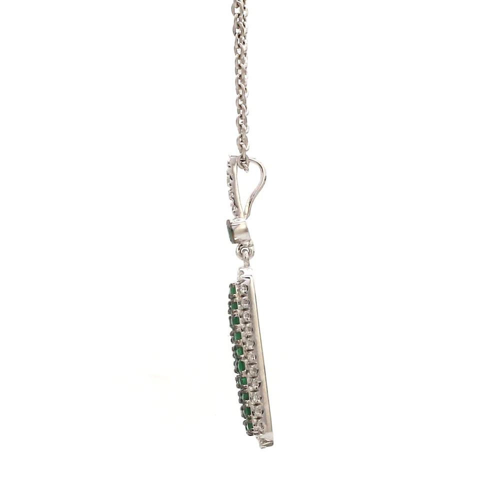 Emerald Tag Pendant
