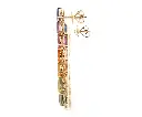 Rainbow Sapphire Octagon and Pear Ombre Earrings