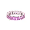 Pink Sapphire Octagon Prong Ring