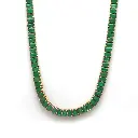Emerald Octagon Tennis Necklace