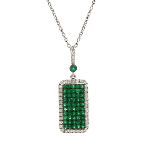 Emerald Tag Pendant